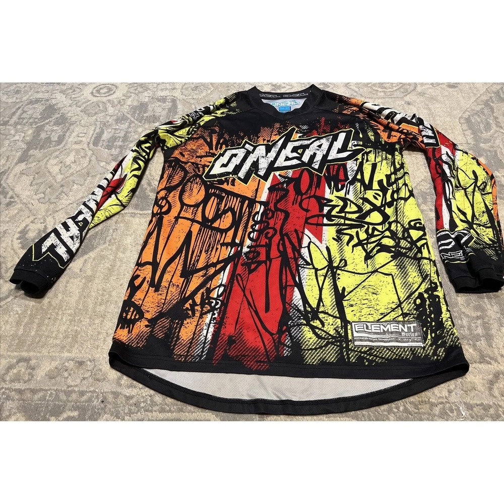 O'Neal Element Jersey shirt MX Motocross Off-Road ATV‎ Mens sz medium red black